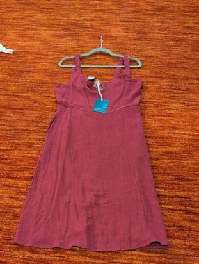 Market & Spruce Burgundy/Fuschia Sleeveless Mini Dress